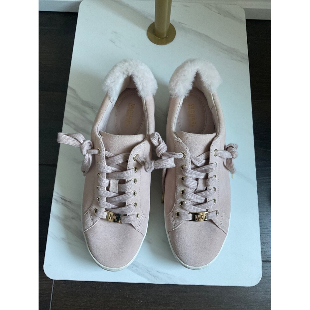 Michael Kors Platform Suede Sneaker - Picture 5 of 7